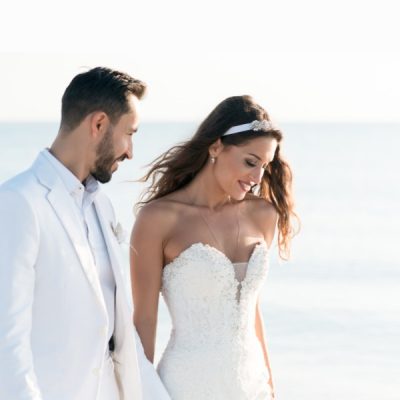 Wedding in sardinia Married on the beach white